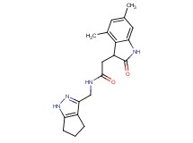 2-(4,6-dimethyl-2-oxo-2,3-dihydro-1H-indol-3-yl)-N-(1,4,5,6-tetrahydrocyclopenta[c]pyrazol-3-ylmethyl)acetamide