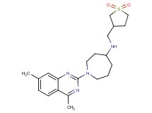 1-(4,7-dimethyl-2-quinazolinyl)-N-[(1,1-dioxidotetrahydro-3-thienyl)methyl]-4-azepanamine