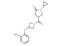 1-cyclopropyl-4-{[3-(2-methylphenoxy)-1-azetidinyl]carbonyl}-2-pyrrolidinone