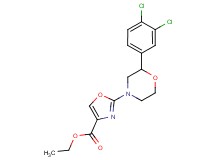 ethyl 2-[2-(3,4-dichlorophenyl)morpholin-4-yl]-1,3-oxazole-4-carboxylate