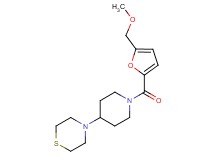 4-{1-[5-(methoxymethyl)-2-furoyl]piperidin-4-yl}thiomorpholine