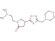 1-[2-(dimethylamino)ethyl]-4-[3-(4-morpholinylmethyl)-1,2,4-oxadiazol-5-yl]-2-pyrrolidinone