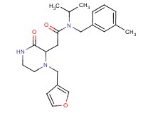 2-[1-(3-furylmethyl)-3-oxo-2-piperazinyl]-N-isopropyl-N-(3-methylbenzyl)acetamide