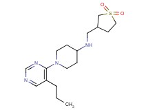 N-[(1,1-dioxidotetrahydro-3-thienyl)methyl]-1-(5-propylpyrimidin-4-yl)piperidin-4-amine