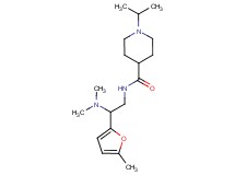 N-[2-(dimethylamino)-2-(5-methyl-2-furyl)ethyl]-1-isopropyl-4-piperidinecarboxamide