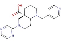 (4aS*,8aR*)-6-(2-pyrazinyl)-1-(4-pyridinylmethyl)octahydro-1,6-naphthyridine-4a(2H)-carboxylic acid