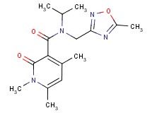 N-isopropyl-1,4,6-trimethyl-N-[(5-methyl-1,2,4-oxadiazol-3-yl)methyl]-2-oxo-1,2-dihydropyridine-3-carboxamide