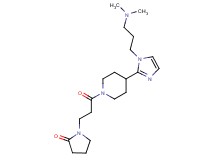 1-[3-(4-{1-[3-(dimethylamino)propyl]-1H-imidazol-2-yl}-1-piperidinyl)-3-oxopropyl]-2-pyrrolidinone