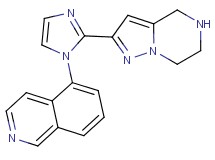 5-[2-(4,5,6,7-tetrahydropyrazolo[1,5-a]pyrazin-2-yl)-1H-imidazol-1-yl]isoquinoline dihydrochloride