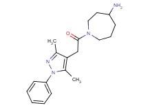 1-[(3,5-dimethyl-1-phenyl-1H-pyrazol-4-yl)acetyl]-4-azepanamine