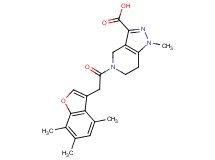 1-methyl-5-[(4,6,7-trimethyl-1-benzofuran-3-yl)acetyl]-4,5,6,7-tetrahydro-1H-pyrazolo[4,3-c]pyridine-3-carboxylic acid