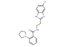 N-[2-(5-chloro-1H-benzimidazol-2-yl)ethyl]-2-pyrrolidin-1-ylbenzamide