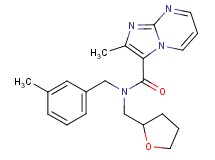 2-methyl-N-(3-methylbenzyl)-N-(tetrahydrofuran-2-ylmethyl)imidazo[1,2-a]pyrimidine-3-carboxamide