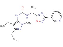 N-(3,4-diethyl-1-methyl-1H-pyrazol-5-yl)-N'-[1-(3-pyridin-3-yl-1,2,4-oxadiazol-5-yl)ethyl]urea