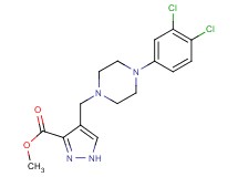 methyl 4-{[4-(3,4-dichlorophenyl)-1-piperazinyl]methyl}-1H-pyrazole-3-carboxylate