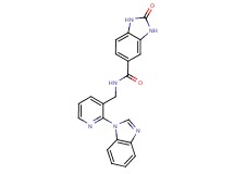 N-{[2-(1H-benzimidazol-1-yl)pyridin-3-yl]methyl}-2-oxo-2,3-dihydro-1H-benzimidazole-5-carboxamide