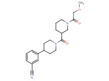 3-(1-{[1-(methoxyacetyl)-3-piperidinyl]carbonyl}-4-piperidinyl)benzonitrile