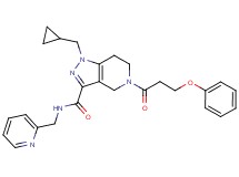 1-(cyclopropylmethyl)-5-(3-phenoxypropanoyl)-N-(2-pyridinylmethyl)-4,5,6,7-tetrahydro-1H-pyrazolo[4,3-c]pyridine-3-carboxamide