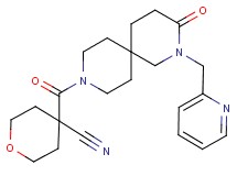 4-{[3-oxo-2-(pyridin-2-ylmethyl)-2,9-diazaspiro[5.5]undec-9-yl]carbonyl}tetrahydro-2H-pyran-4-carbonitrile