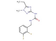 N-(2,3-difluorobenzyl)-N'-(5-ethyl-1-methyl-1H-1,2,4-triazol-3-yl)urea trifluoroacetate