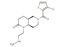 rel-(4aS,8aR)-6-[(3-chloro-2-thienyl)carbonyl]-1-[2-(methylamino)ethyl]octahydro-1,6-naphthyridin-2(1H)-one hydrochloride