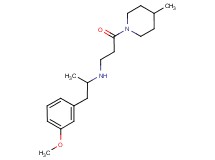 N-[2-(3-methoxyphenyl)-1-methylethyl]-3-(4-methylpiperidin-1-yl)-3-oxopropan-1-amine