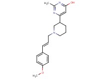 6-{1-[(2E)-3-(4-methoxyphenyl)-2-propen-1-yl]-3-piperidinyl}-2-methyl-4-pyrimidinol