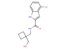 4-chloro-N-{[1-(hydroxymethyl)cyclobutyl]methyl}-1H-indole-2-carboxamide