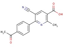 6-(4-acetylphenyl)-5-cyano-2-methylnicotinic acid