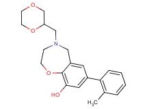 4-(1,4-dioxan-2-ylmethyl)-7-(2-methylphenyl)-2,3,4,5-tetrahydro-1,4-benzoxazepin-9-ol