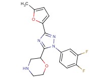 2-[1-(3,4-difluorophenyl)-3-(5-methyl-2-furyl)-1H-1,2,4-triazol-5-yl]morpholine