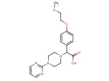 [4-(2-methoxyethoxy)phenyl](4-pyrimidin-2-ylpiperazin-1-yl)acetic acid