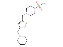 4-{[4-(piperidin-1-ylmethyl)-2-thienyl]methyl}piperazine-1-sulfonamide
