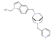 (1S*,5R*)-6-[(1-ethyl-1H-indol-5-yl)methyl]-3-(3-pyridinylmethyl)-3,6-diazabicyclo[3.2.2]nonane