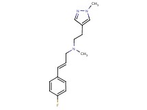 (2E)-3-(4-fluorophenyl)-N-methyl-N-[2-(1-methyl-1H-pyrazol-4-yl)ethyl]prop-2-en-1-amine