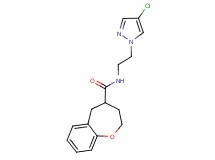 N-[2-(4-chloro-1H-pyrazol-1-yl)ethyl]-2,3,4,5-tetrahydro-1-benzoxepine-4-carboxamide