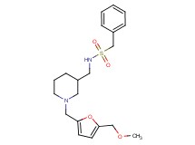 N-[(1-{[5-(methoxymethyl)-2-furyl]methyl}-3-piperidinyl)methyl]-1-phenylmethanesulfonamide