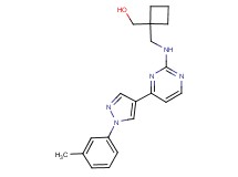 {1-[({4-[1-(3-methylphenyl)-1H-pyrazol-4-yl]-2-pyrimidinyl}amino)methyl]cyclobutyl}methanol