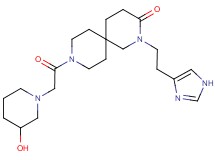 9-[(3-hydroxypiperidin-1-yl)acetyl]-2-[2-(1H-imidazol-4-yl)ethyl]-2,9-diazaspiro[5.5]undecan-3-one