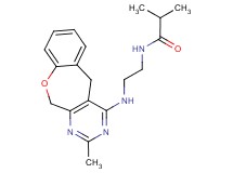 2-methyl-N-{2-[(2-methyl-5,11-dihydro[1]benzoxepino[3,4-d]pyrimidin-4-yl)amino]ethyl}propanamide