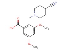 2-[(4-cyanopiperidin-1-yl)methyl]-3,5-dimethoxybenzoic acid