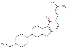7-(4-ethyl-1-piperazinyl)-3-(3-methylbutyl)-5,6,7,8-tetrahydro[1]benzothieno[2,3-d]pyrimidin-4(3H)-one