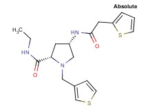 (4S)-N-ethyl-4-[(2-thienylacetyl)amino]-1-(3-thienylmethyl)-L-prolinamide