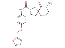 N-[4-(2-furylmethoxy)phenyl]-7-methyl-6-oxo-2,7-diazaspiro[4.5]decane-2-carboxamide