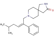 8-[(2Z)-5-methyl-2-phenylhex-2-en-1-yl]-2,8-diazaspiro[4.5]decan-3-one