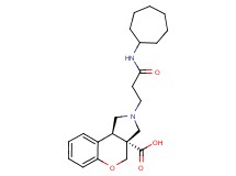 (3aR*,9bR*)-2-[3-(cycloheptylamino)-3-oxopropyl]-1,2,3,9b-tetrahydrochromeno[3,4-c]pyrrole-3a(4H)-carboxylic acid
