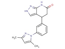 4-[3-(3,5-dimethyl-1H-pyrazol-1-yl)phenyl]-2,4,5,7-tetrahydro-6H-pyrazolo[3,4-b]pyridin-6-one