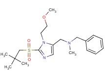 N-benzyl-1-[2-[(2,2-dimethylpropyl)sulfonyl]-1-(2-methoxyethyl)-1H-imidazol-5-yl]-N-methylmethanamine