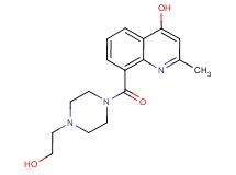 8-{[4-(2-hydroxyethyl)-1-piperazinyl]carbonyl}-2-methyl-4-quinolinol