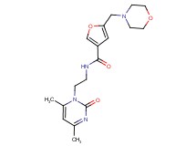 N-[2-(4,6-dimethyl-2-oxo-1(2H)-pyrimidinyl)ethyl]-5-(4-morpholinylmethyl)-3-furamide